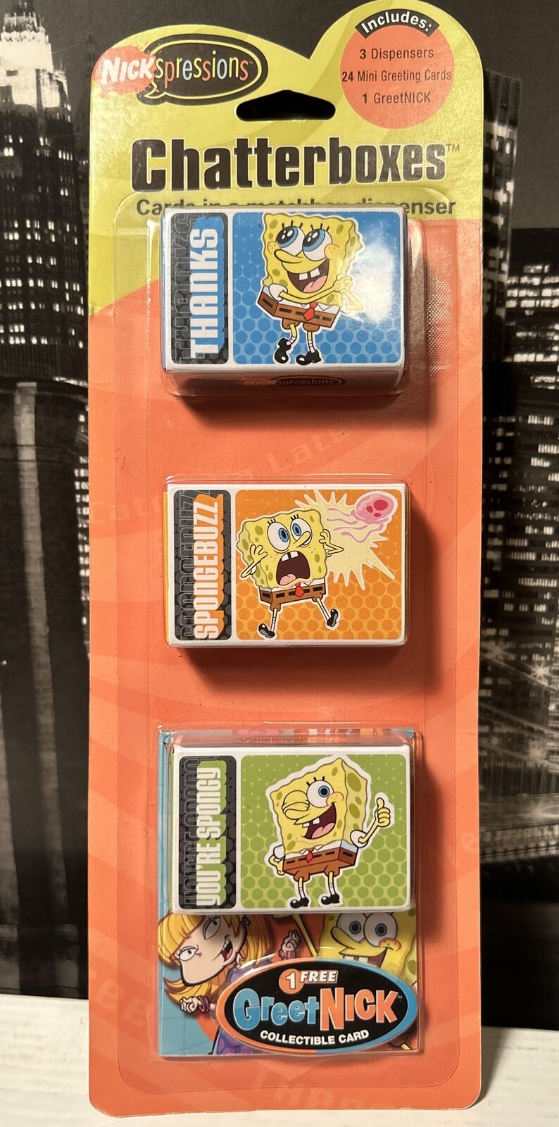 spongebob squarepants vintage Nickspressions Cards Chatterboxes 2004 Nickelodeon