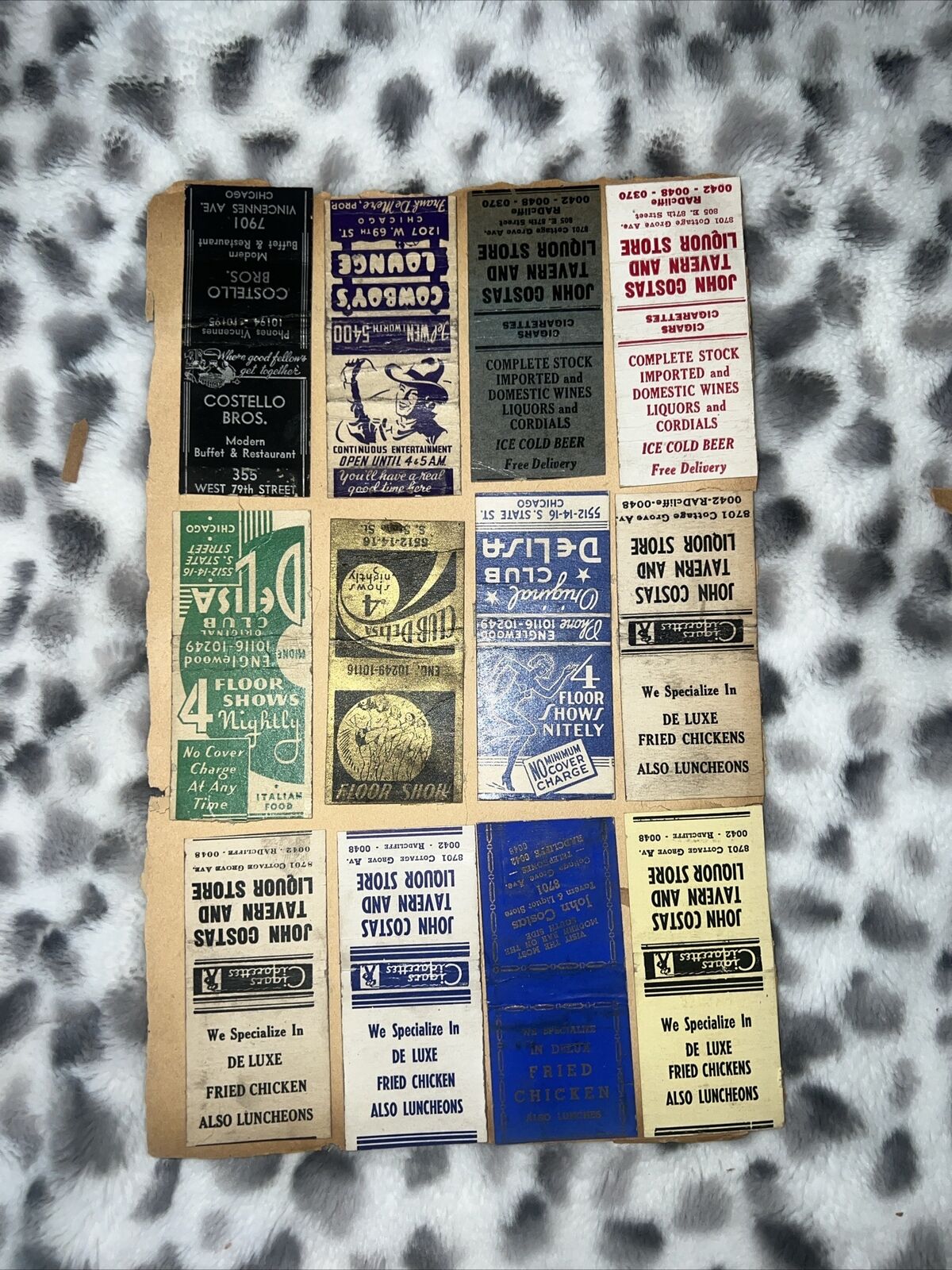 Vintage Matchbook Covers Lot of 24