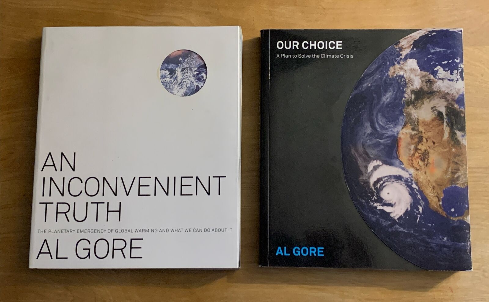 Lot Of 2 Books by Al Gore - Inconvenient Truth and Our Choice - NEW