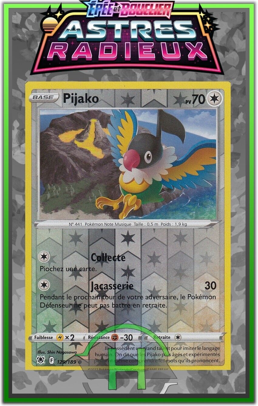 Pijako Reverse - EB10:Radiant Stars - 129/189 - New French Pokemon Card