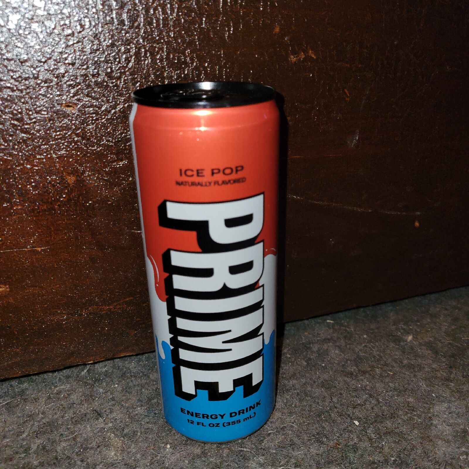 Prime ENERGY DRINK ICE POP SOLD OUT FLAVOR 12 oz CAN LIMITED SUPPLY