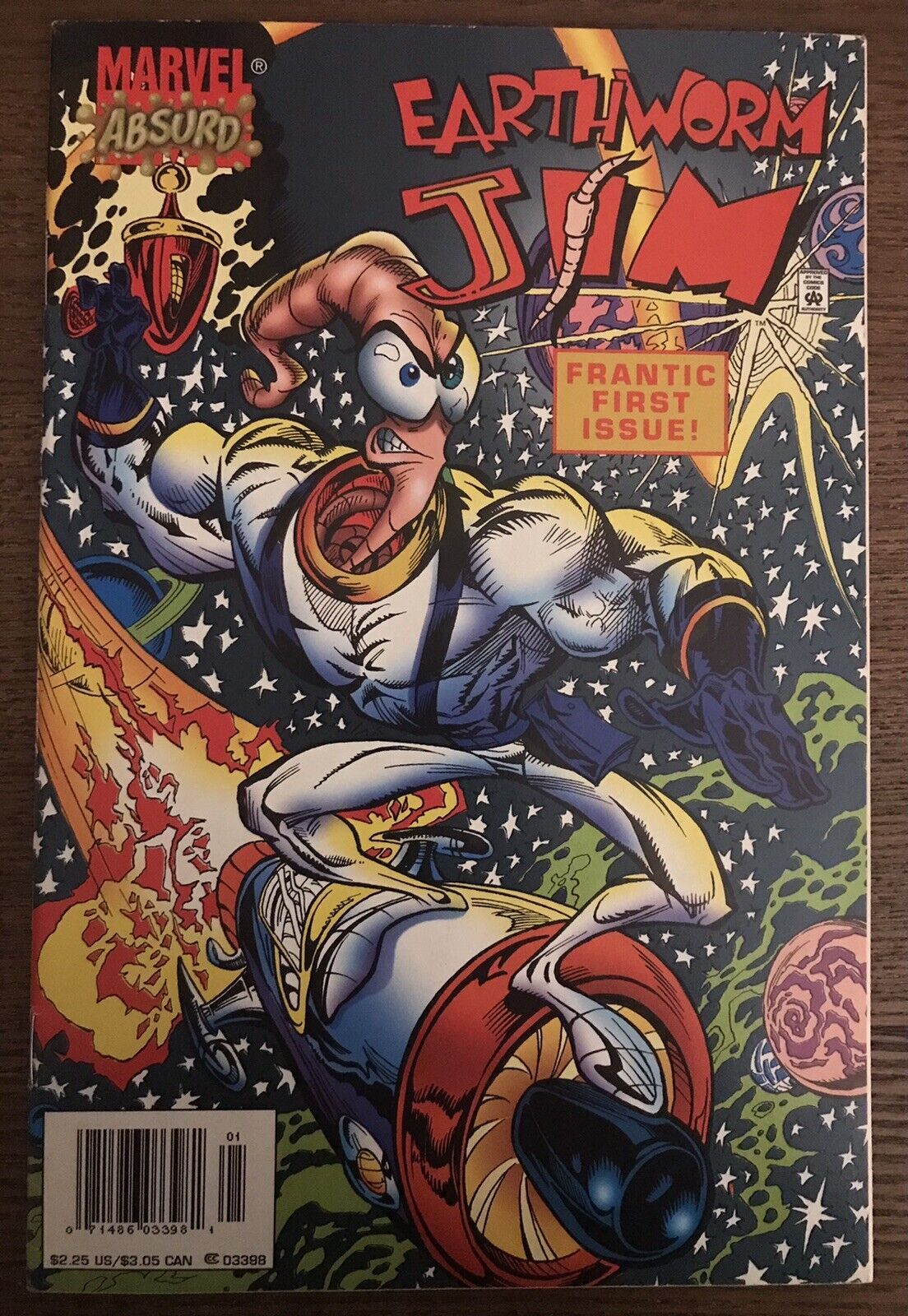 Earthworm Jim #1 Newsstand Variant Marvel 1995 Comic 1st Princess Whats Her Name
