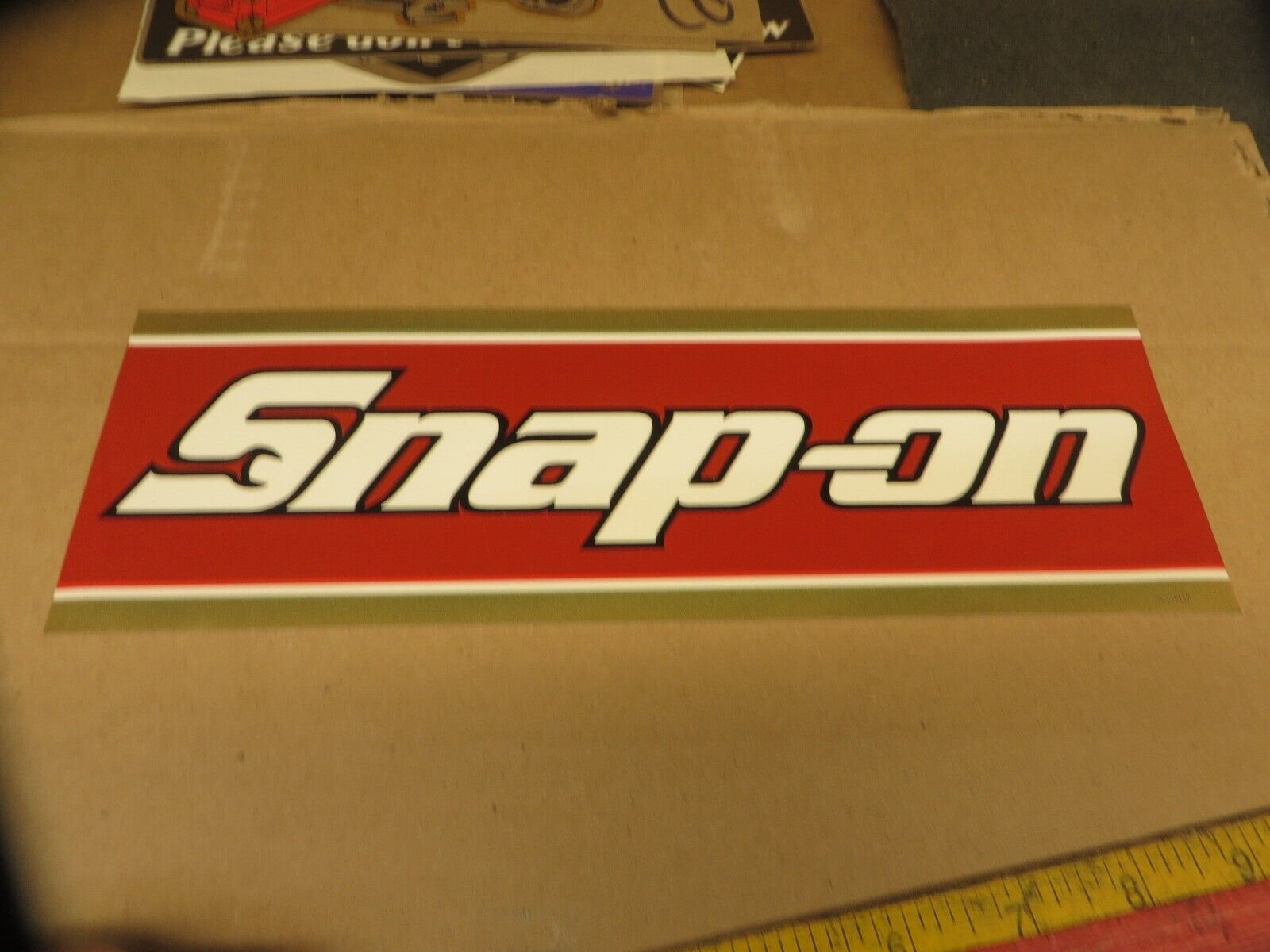 SNAP ON TOOL ADVERTISING DECAL vintage # SS893A \