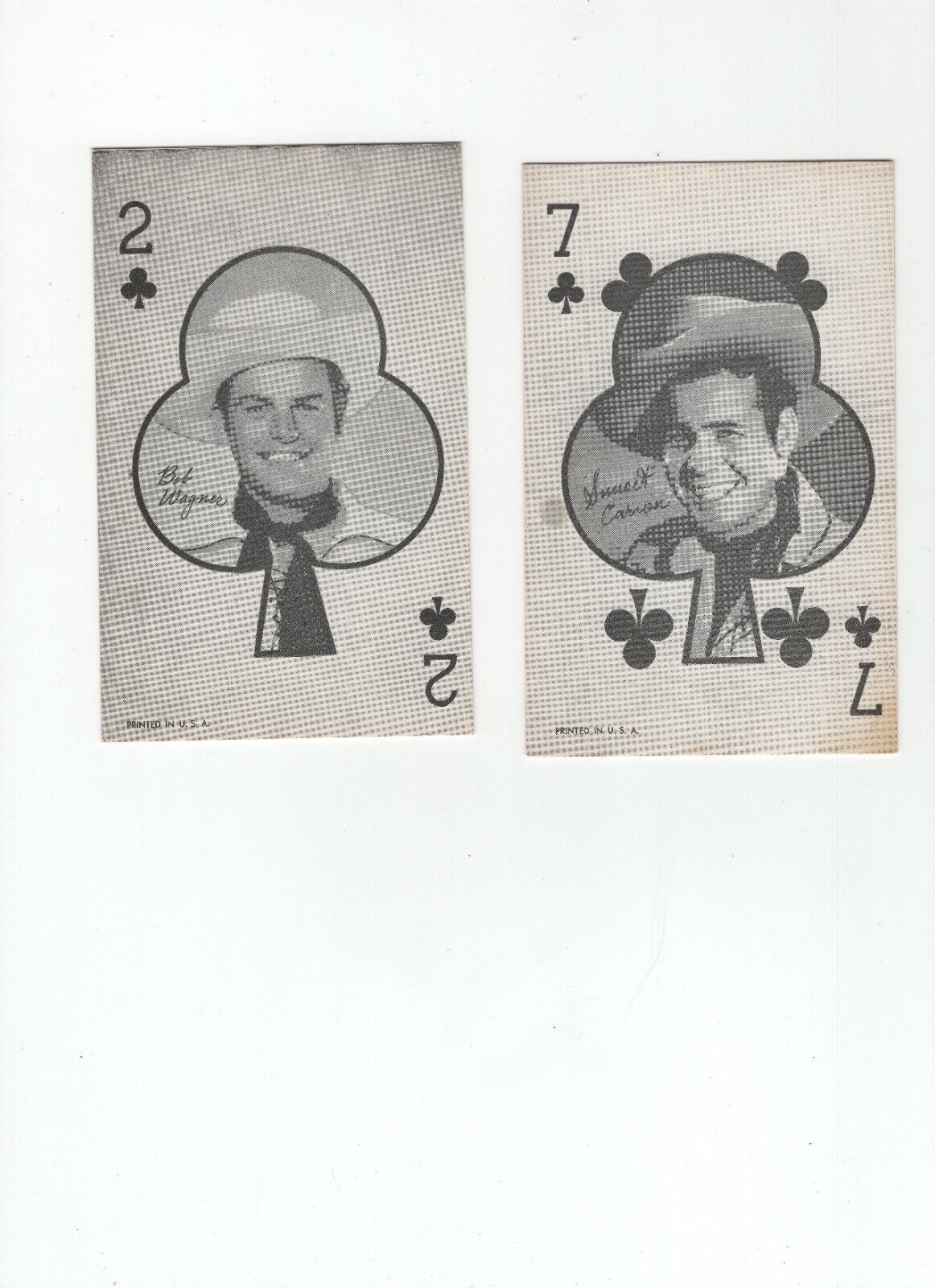Western Aces Exhibit Arcade cards.  2 different cards