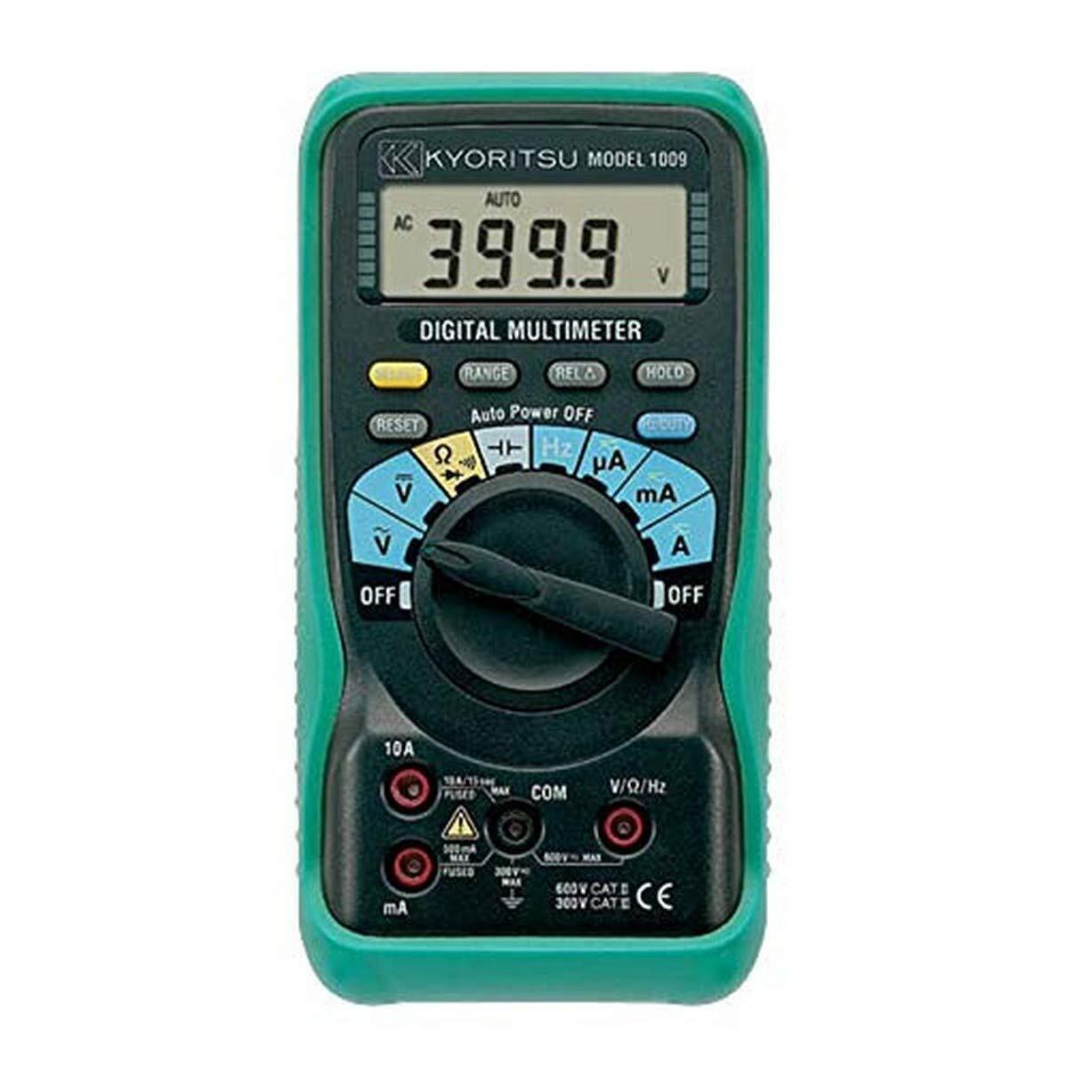 Kyoritsu Electric Measurements Digital Multimeter Model 1009 Black Green Green