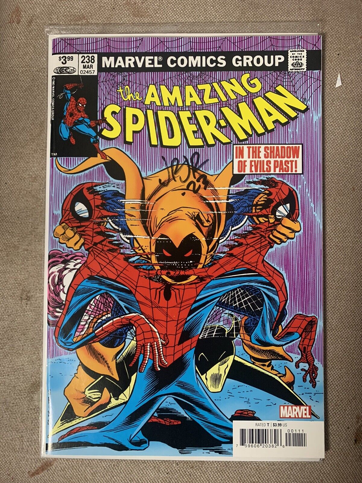 Amazing Spider-Man # 238 Facsimile SIGNED by John Romita JR w/COA