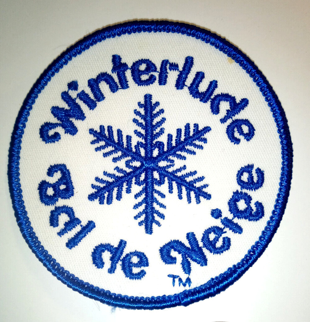 1970s-80s Winterlude Bal De Neige Winter Festival Ottawa Patch Badge Crest