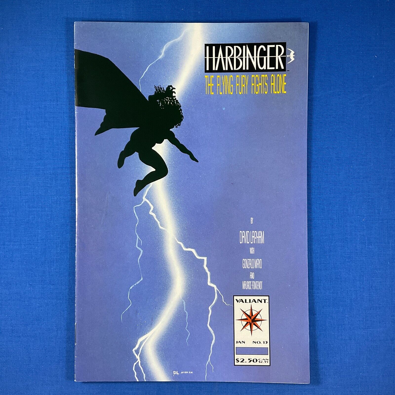 HARBINGER #13 (Vol.1) VALIANT COMICS 1993 Faith Dark Knight Homage Cover 