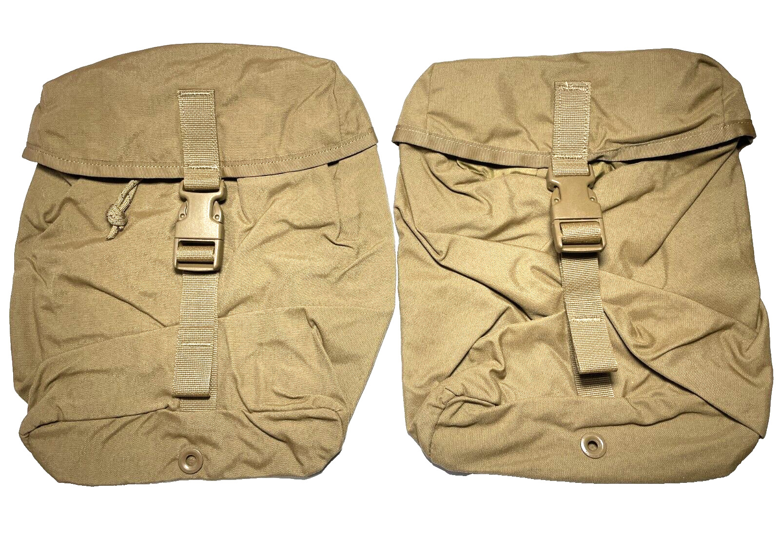 NEW Lot of 2 USGI Military USMC FILBE SUSTAINMENT POUCH Eagle MOLLE Coyote NIB