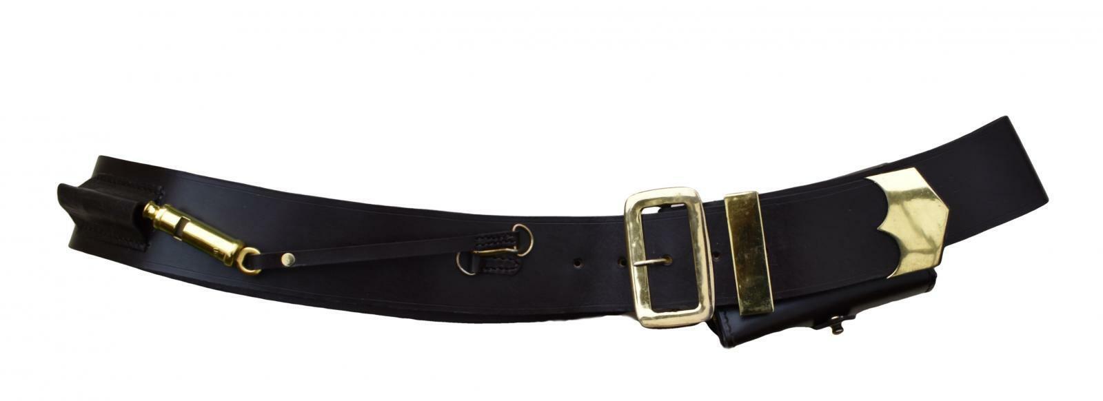 Cross Belt Brown Leather with Whistle and Bag R2205