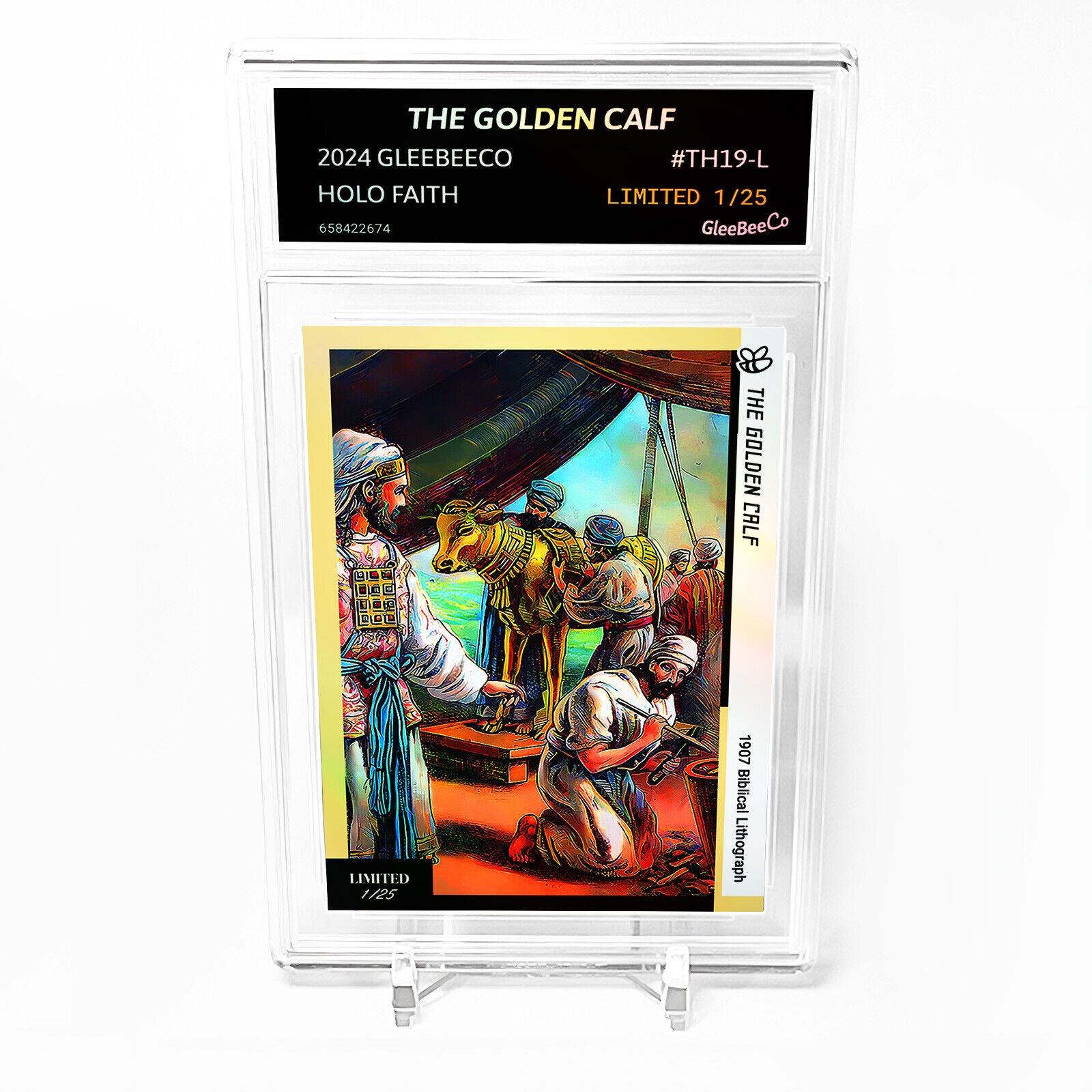 THE GOLDEN CALF Holographic Card 2024 GleeBeeCo #TH19-L LIMITED to /25