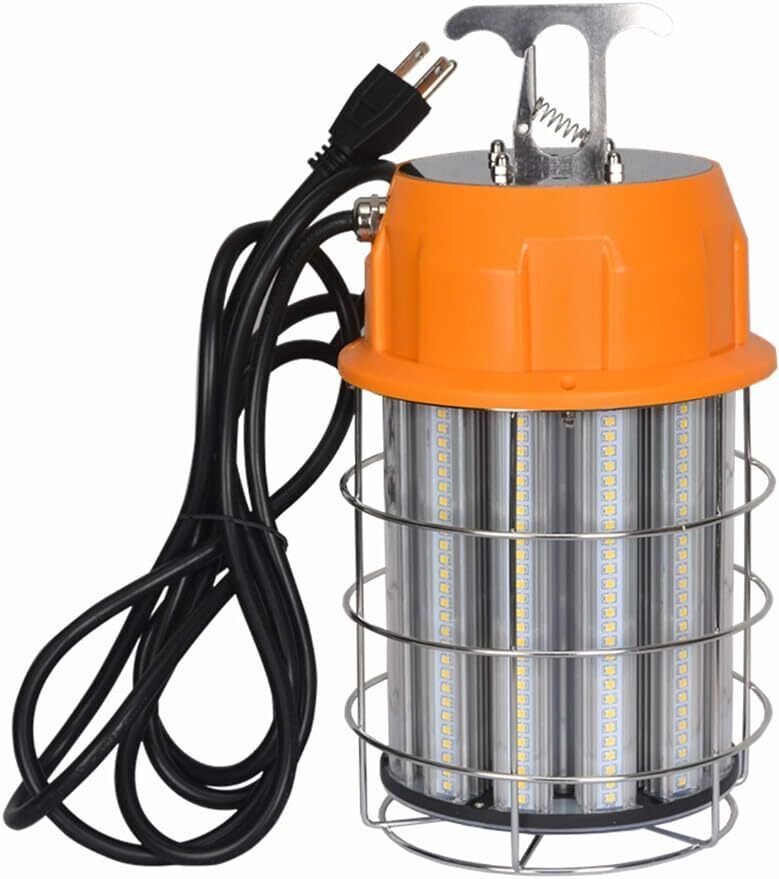 100W LED Temporary Work Light 5000K 13000Lm Outdoor Corded Portable Lights 