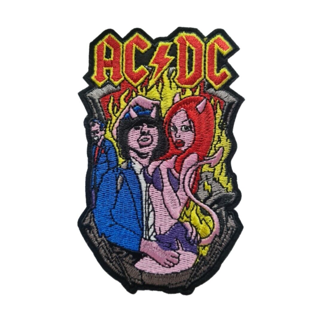 AC/DC Rock Band Embroidered Patch Iron On Sew On Transfer