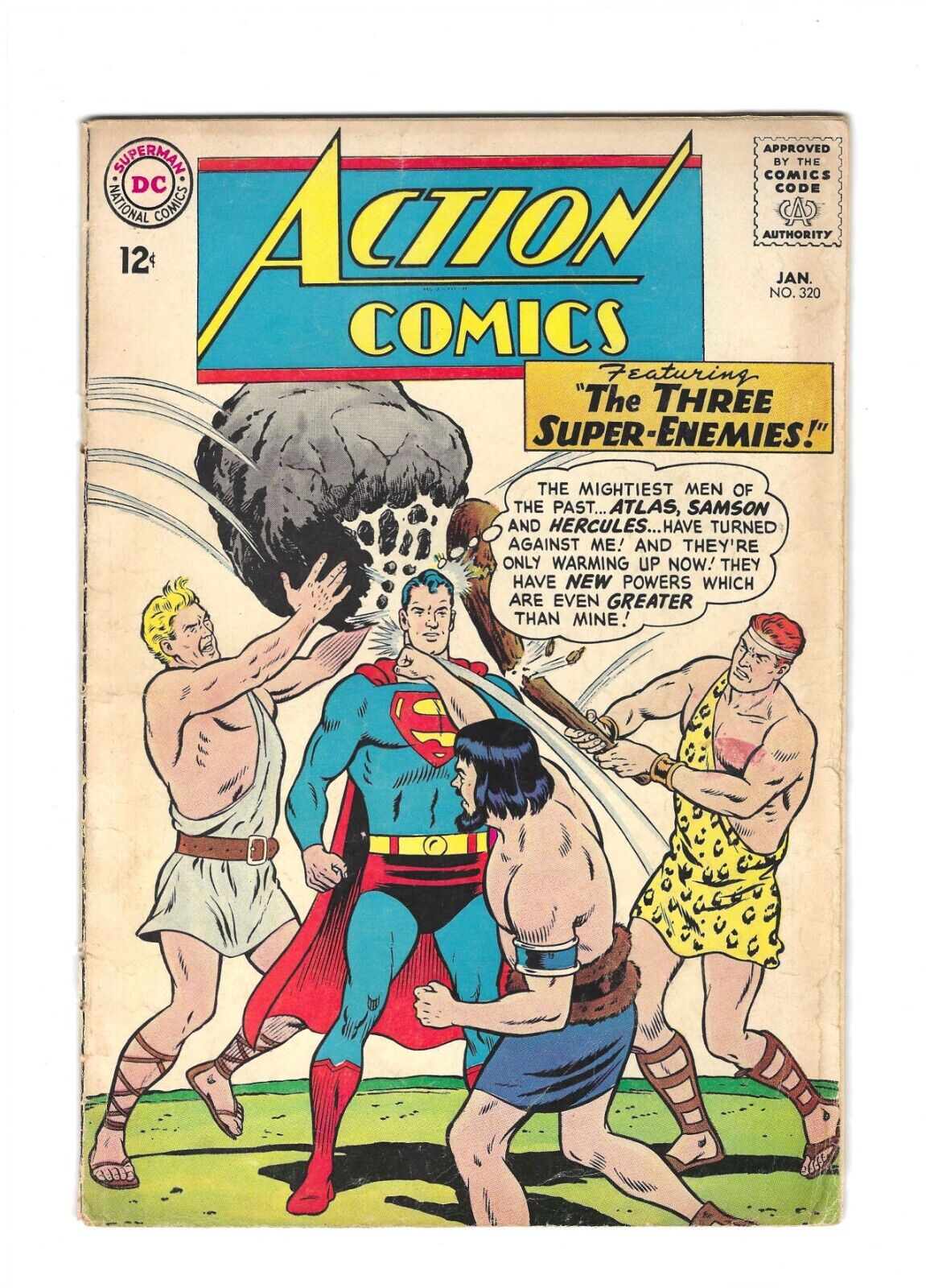 Action Comics #320: Dry Cleaned: Pressed: Scanned: Bagged & Boarded GD 2.0
