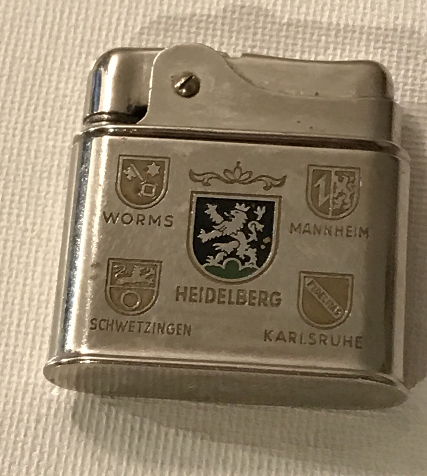 Vintage Eveready Heidelberg Mannheim Worms Cigarette Lighter Made in Germany