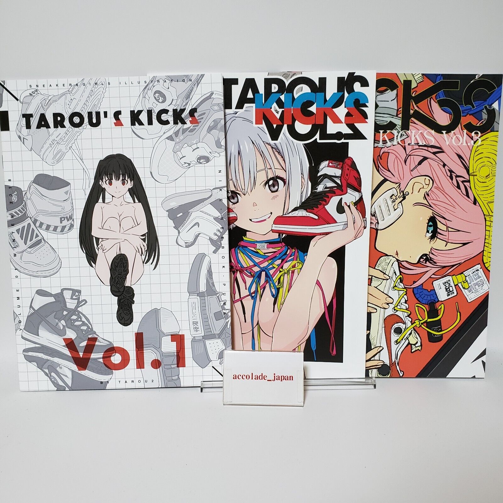 Tarou's Kicks Vol.1 to 3 Sneakers Girls tarou2 Art Book atmosphere Doujinshi