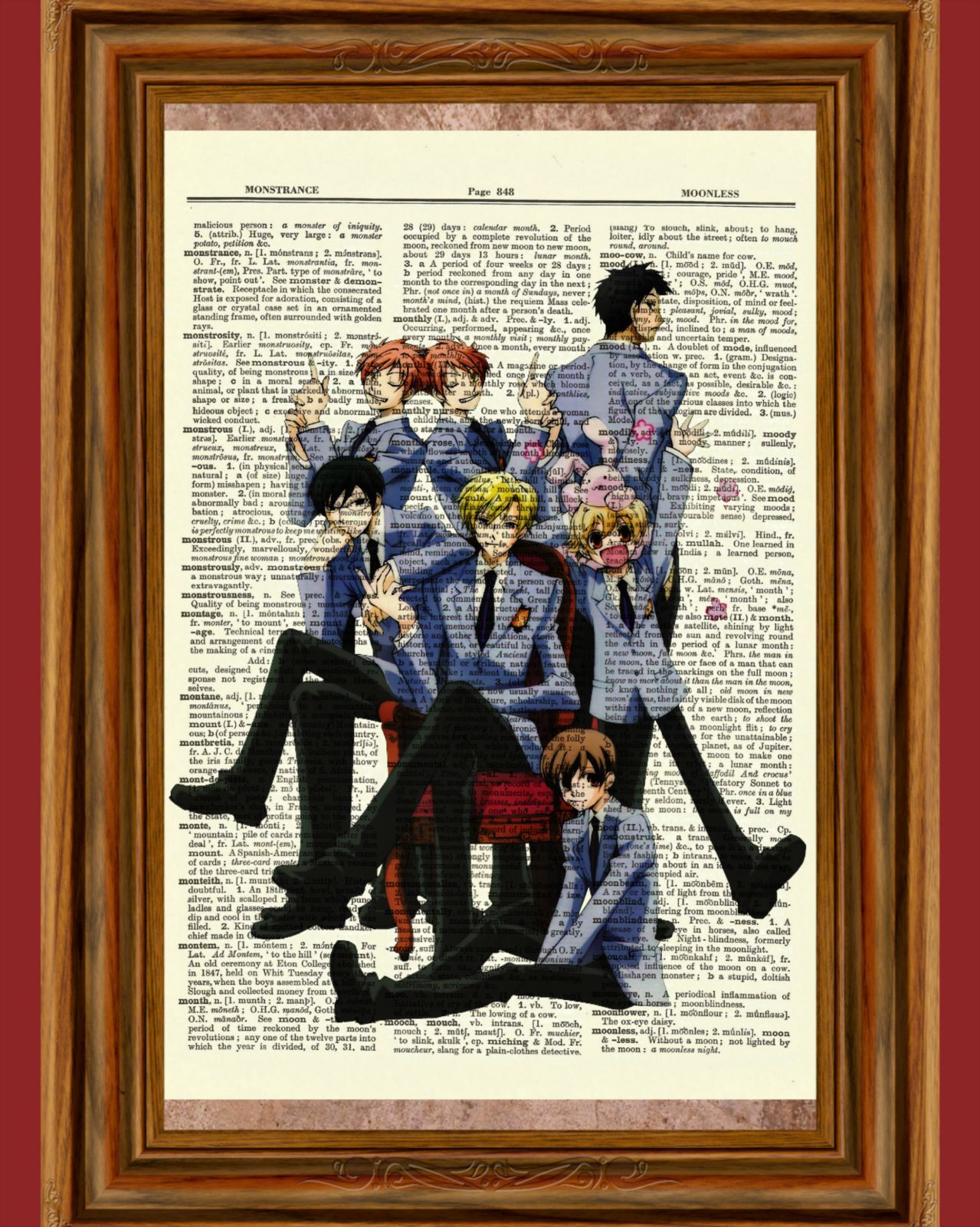 Ouran High School Host Club Dictionary Art Print Poster Picture Anime Manga 