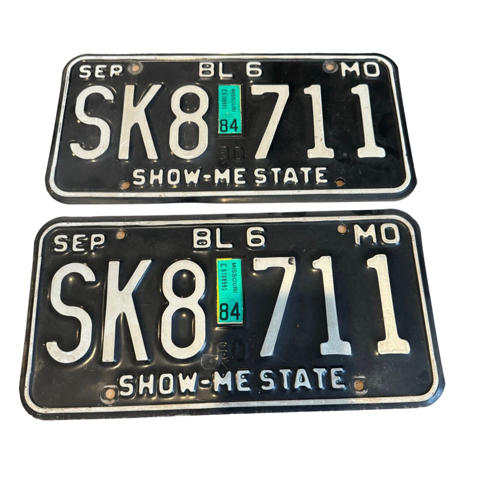Missouri License Plate 1984 - \
