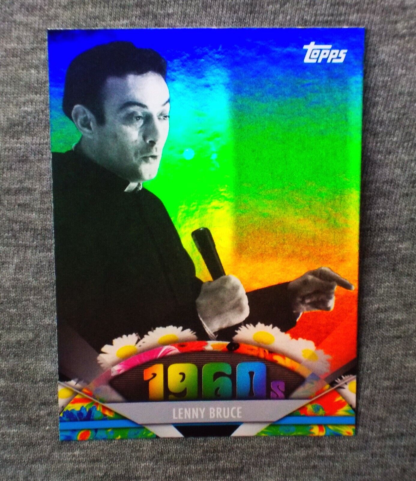 Rainbow FOIL Limited  Comedian LENNY BRUCE card 89 Topps 2011 American Pie RARE