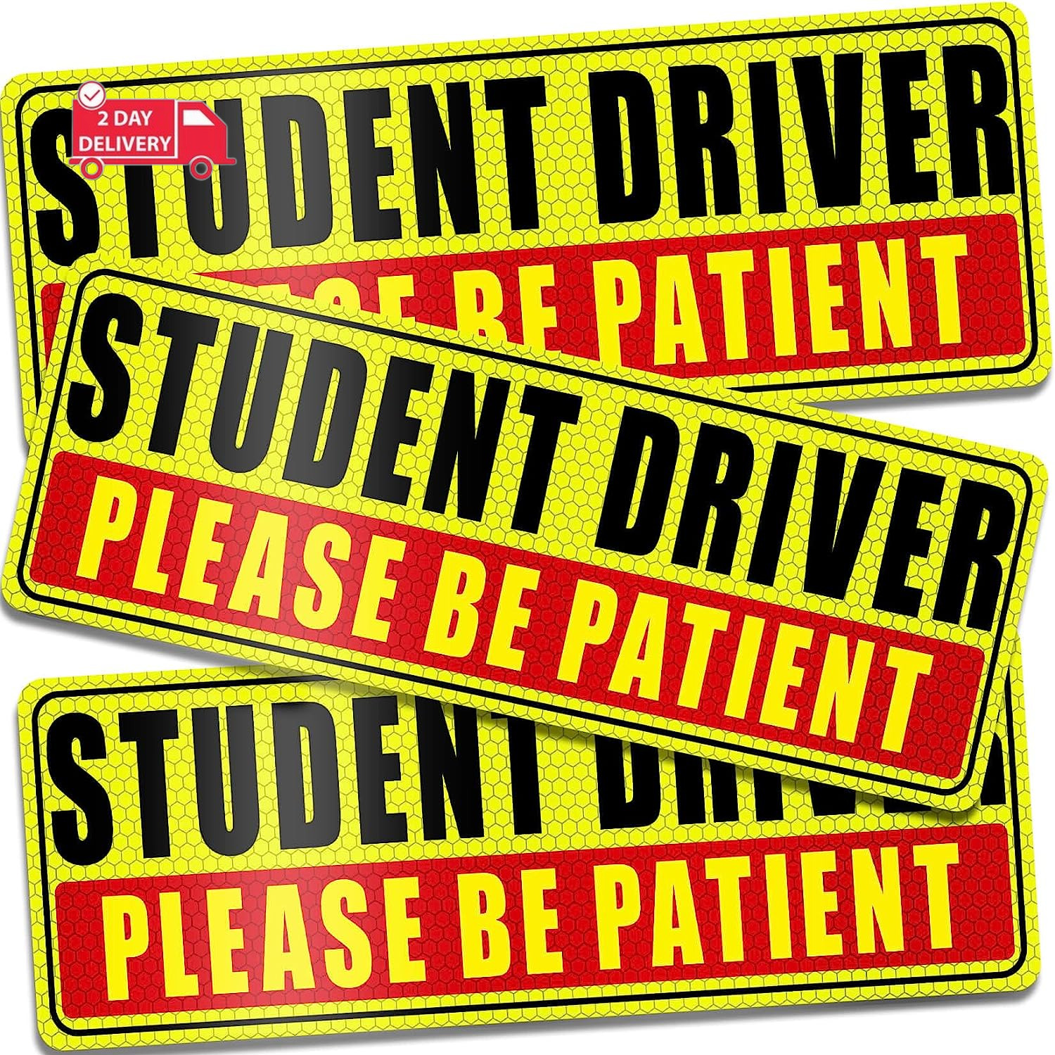 Student Driver Magnet for Car - Be Patient Student Driver Magnet Boys and Girls