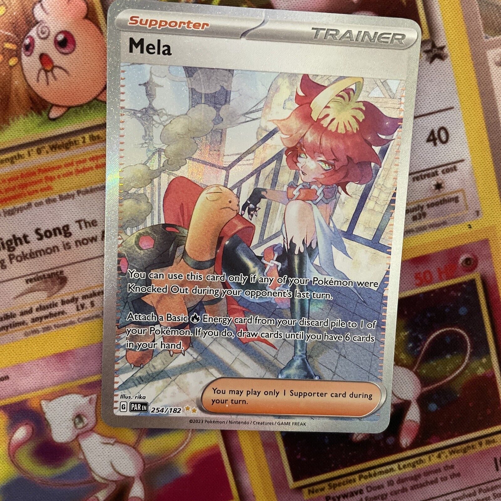 Pokemon Card Mela 254/182 Paradox Rift Special Illustration Rare NM