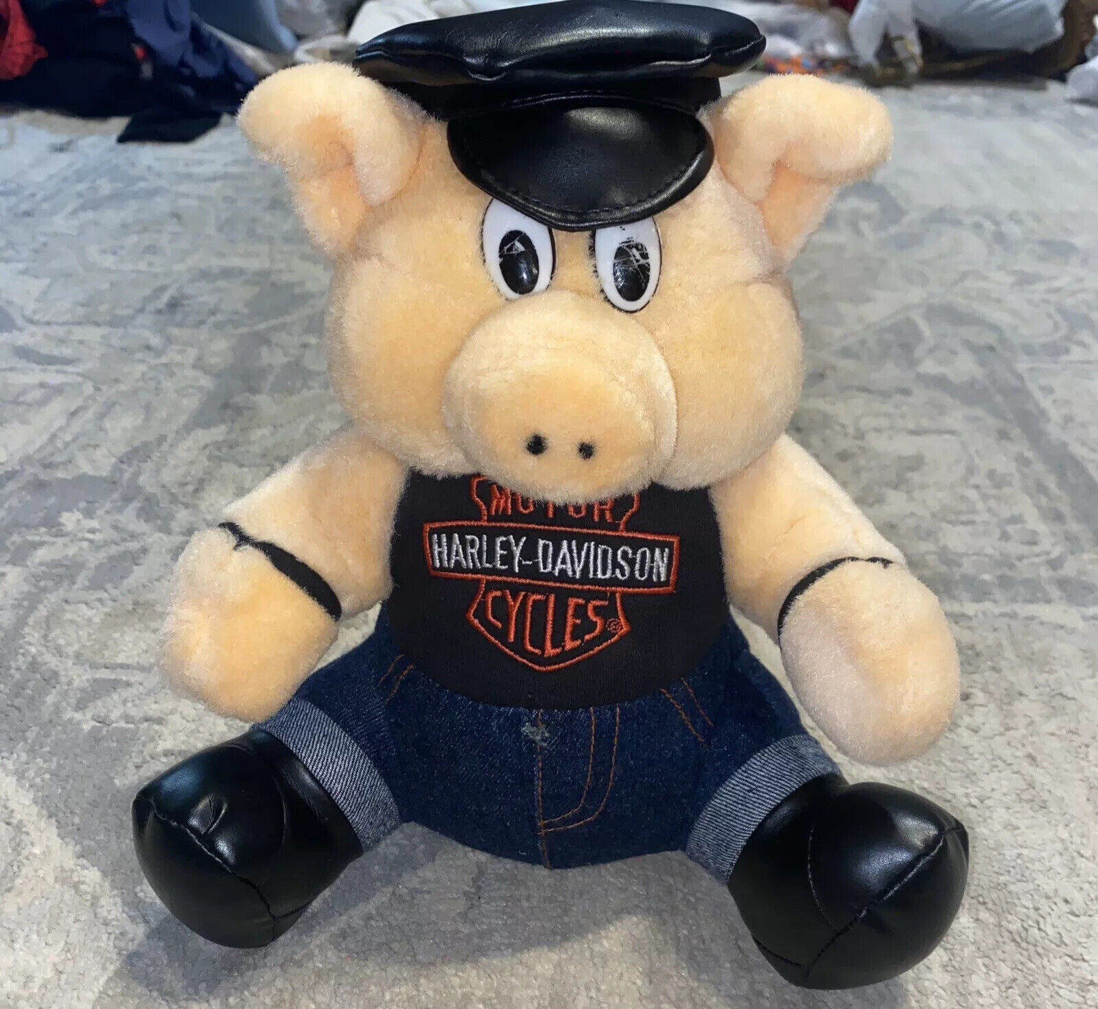 Harley Davidson Bad Pig Plush Vintage 1993 Play Stuffed Animal