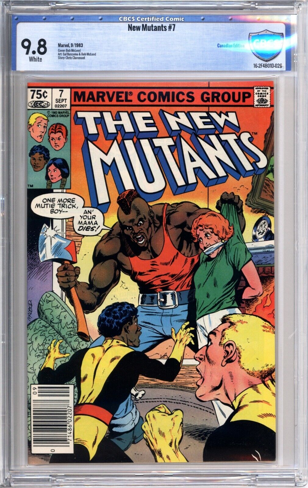 The New Mutants #7 CBCS 9.8 Canadian Price Variant Marvel comics 16-2F4B01D-026