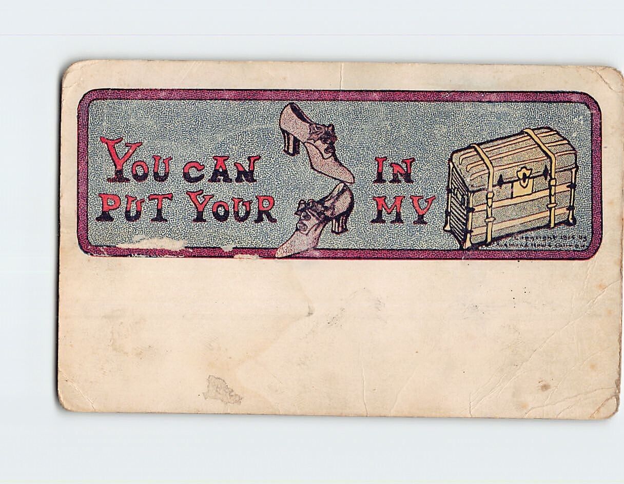 Postcard You Can Put Your Shoes In My Chest Art Print