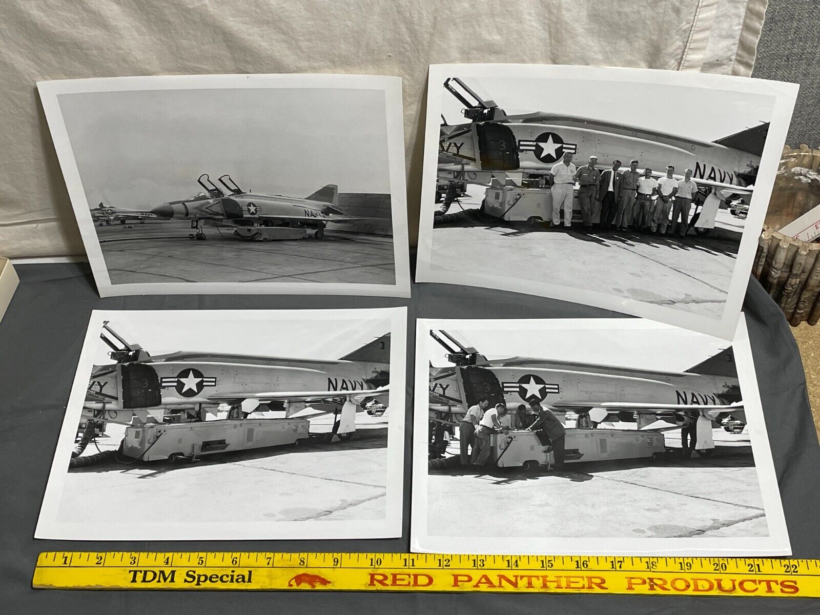 4 8.5x11 Original McDonnell Douglas PHOTO US Navy F-4 PHANTOM 1959 TESTING PHASE