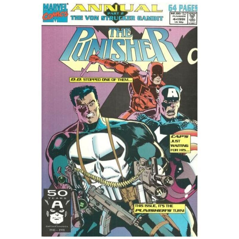 Punisher (1987 series) Annual #4 in Near Mint condition. Marvel comics [i^