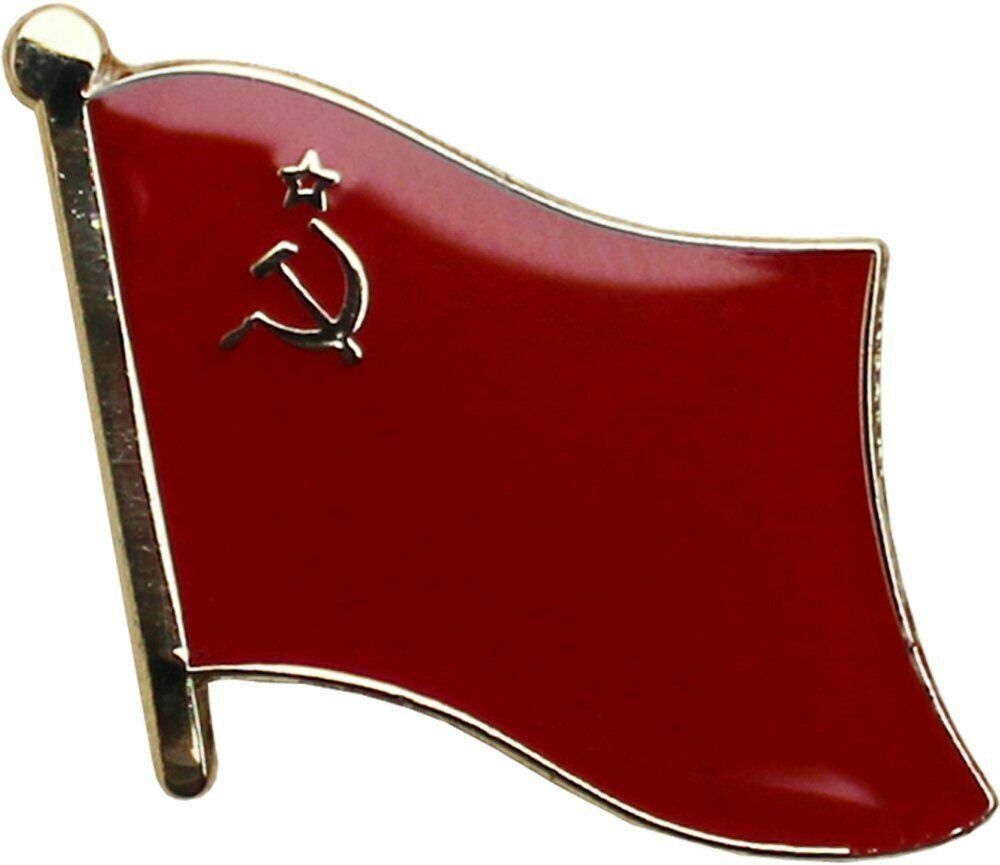 USSR Country Flag Bike Motorcycle Hat Cap lapel Pin