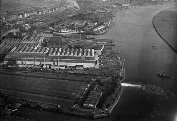 Glasgow Corporation Sewage Purification Works Dalmuir Scotland 1930s OLD PHOTO