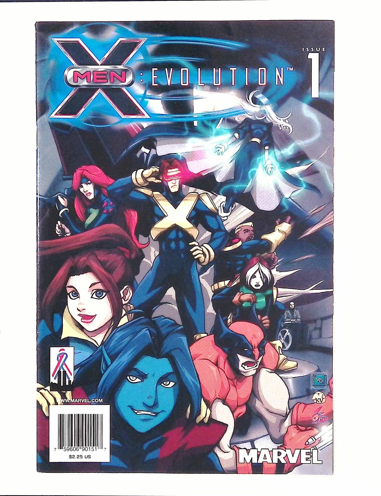 X-MEN EVOLUTION #1 NEWSSTAND EDITION VF+ SCARCE VARIANT MARVEL COMICS