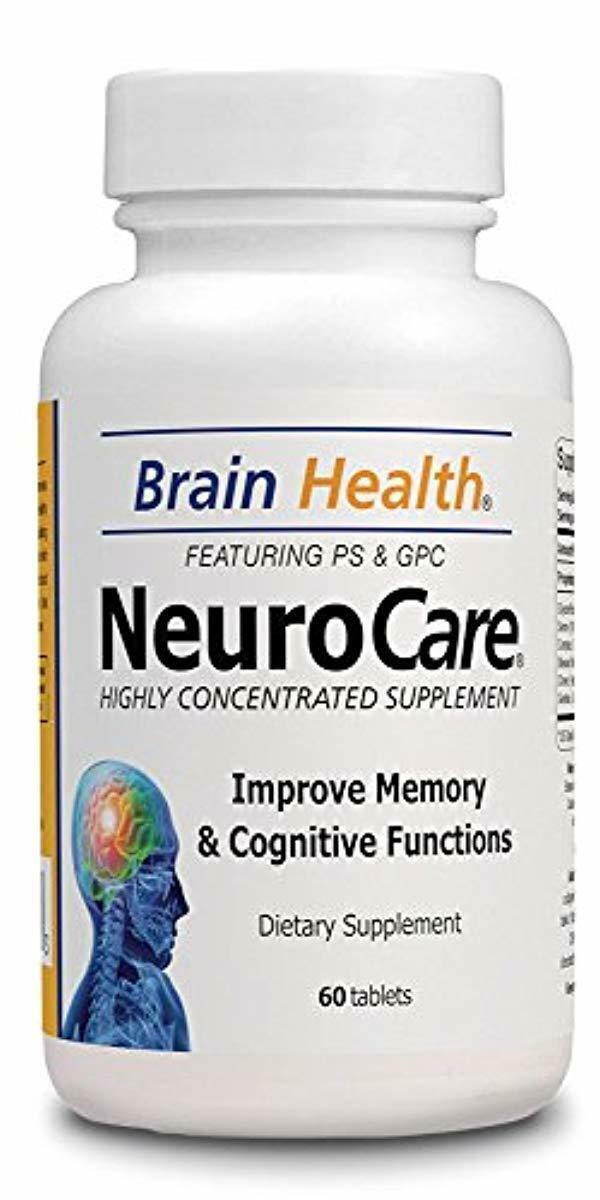 NeuroCare Natural Brain Health Supplement Support, Highly Concentrated Tablets