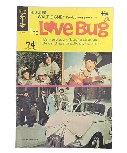 The Love Bug #1 Walt Disney Gold Key Comics 1969 First App Silver Age