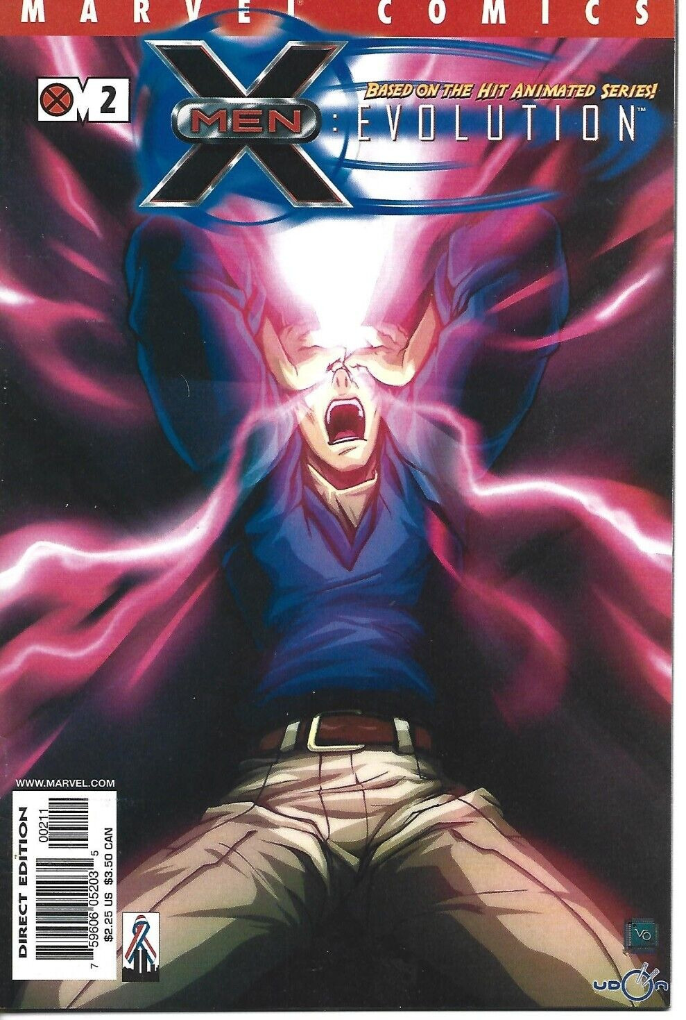 X-MEN EVOLUTION #2 MARVEL COMICS 2002 BAGGED AND BOARDED