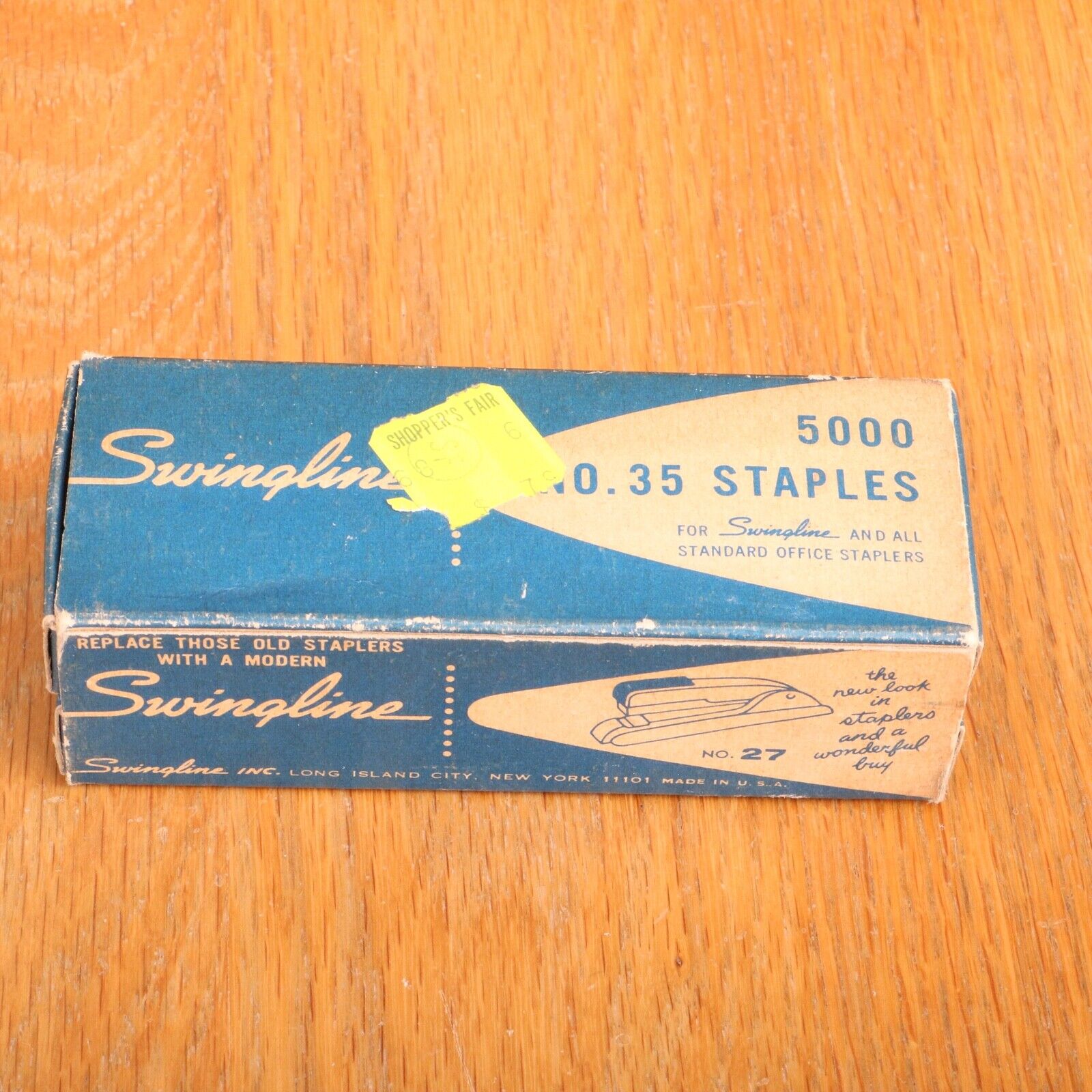 Swingline Staples No.35 Vintage Box Not Full