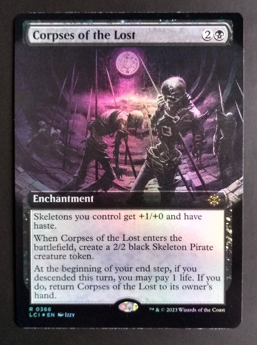 MTG Lost Caverns Of Ixalan - Corpses Of The Lost - Foil Extended Art Rare