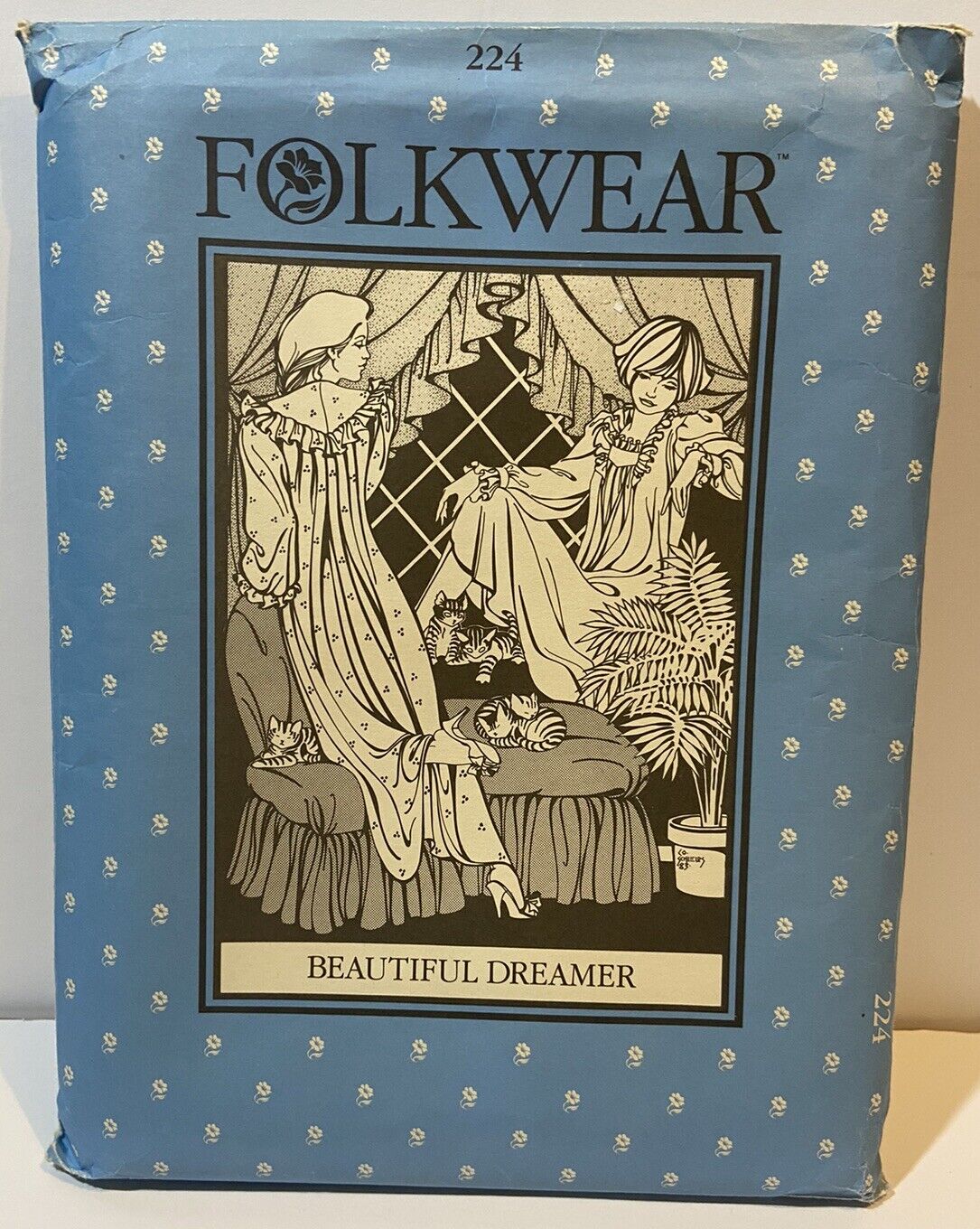 Folkwear Sewing Pattern 224 Beautiful Dreamer Gown Dress Size 6-20 Uncut 1983