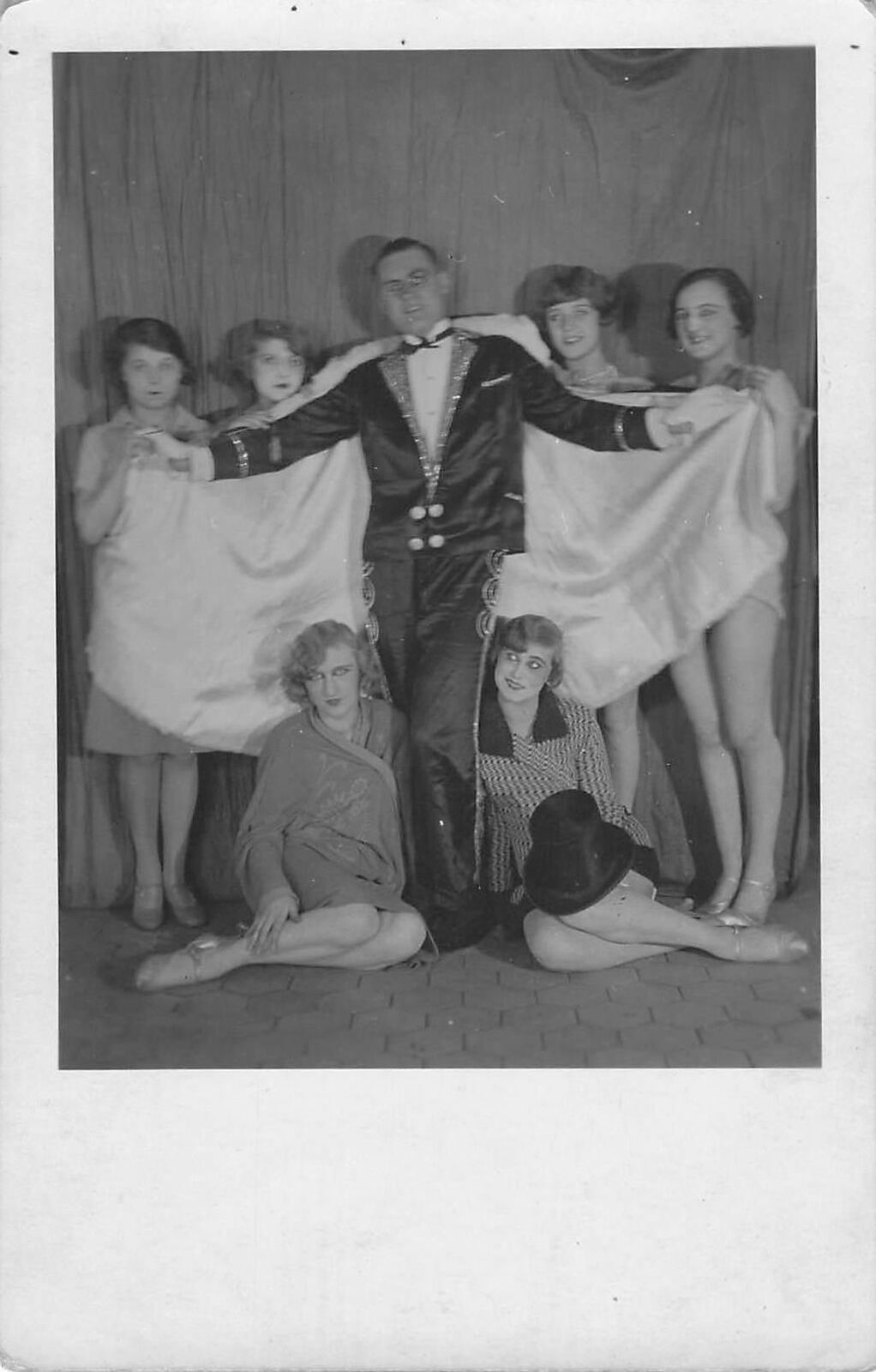 INCREDIBLE Cabaret Photo Germany Man Dancers STYLISH POSE nazi banned RPPC Photo