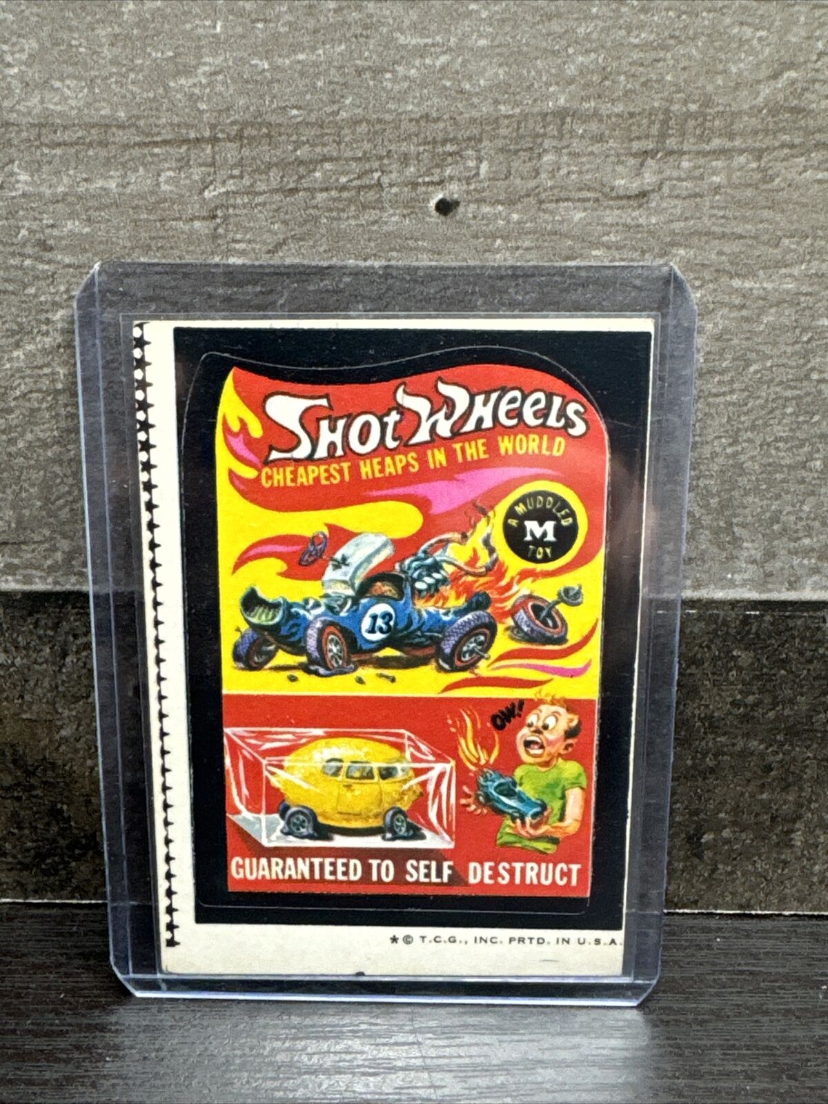 1979 Topps Wacky Packages #46 Shot Wheels One Star * error card misprint