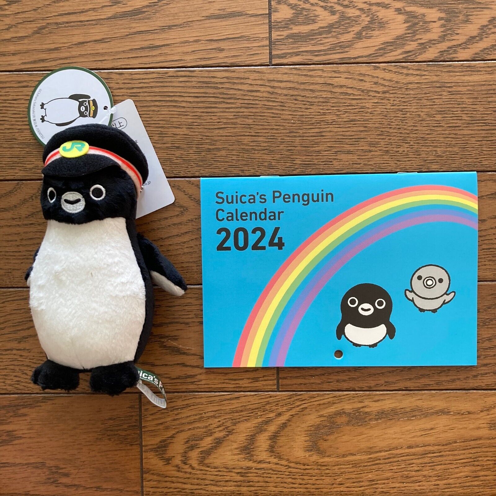 Suica's Penguin Plush and Calendar 2024 Chiharu Sakazaki JR Nippon