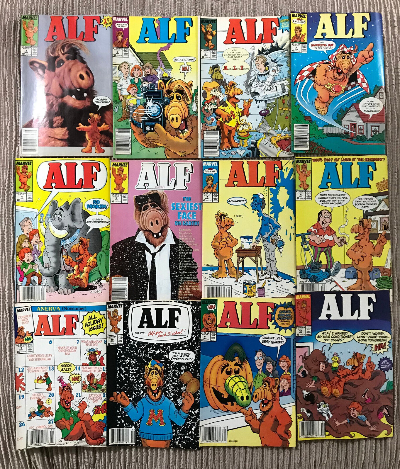 ALF COMICS ENTIRE COLLECTION EVERY ISSUE # 1-50 w # 48 PLUS 7 SUPER-SIZED ISSUES