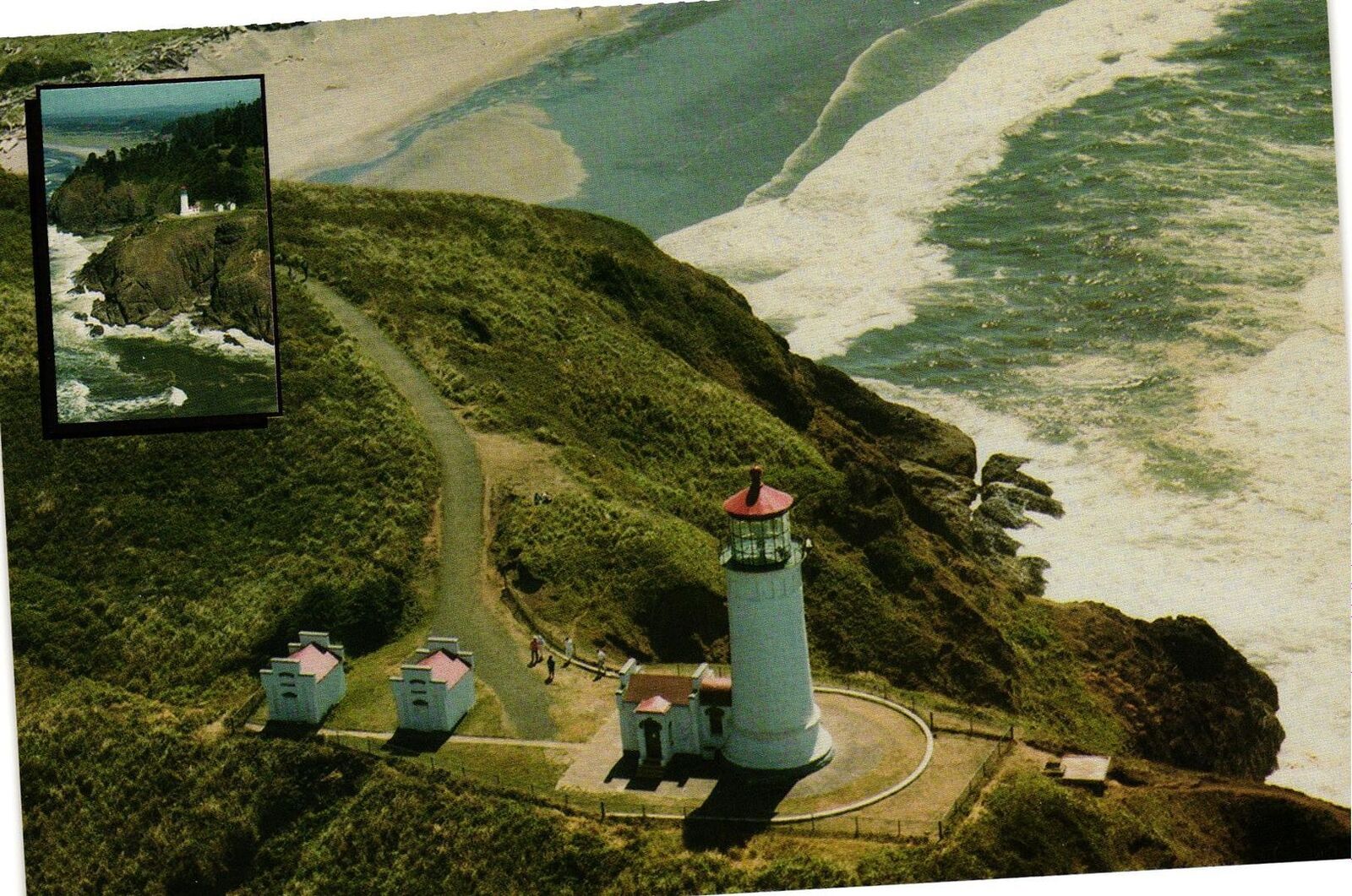 Vintage Postcard 4x6- NORTH HEAD LIGHTHOUSE, ILWACO, LONG BEACH PENINSULA