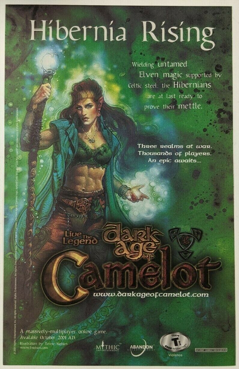 Dark Age of Camelot Risk Global Butt Print Ad Game Poster Art PROMO Original PC