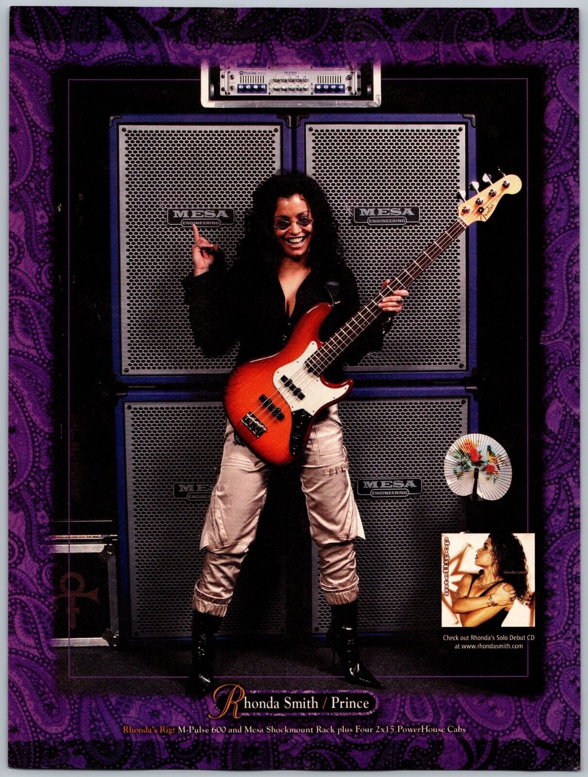 Rhonda Smith's Mesa Boogie M-Pulse 600 Sept, 2004 Full Page Print Ad