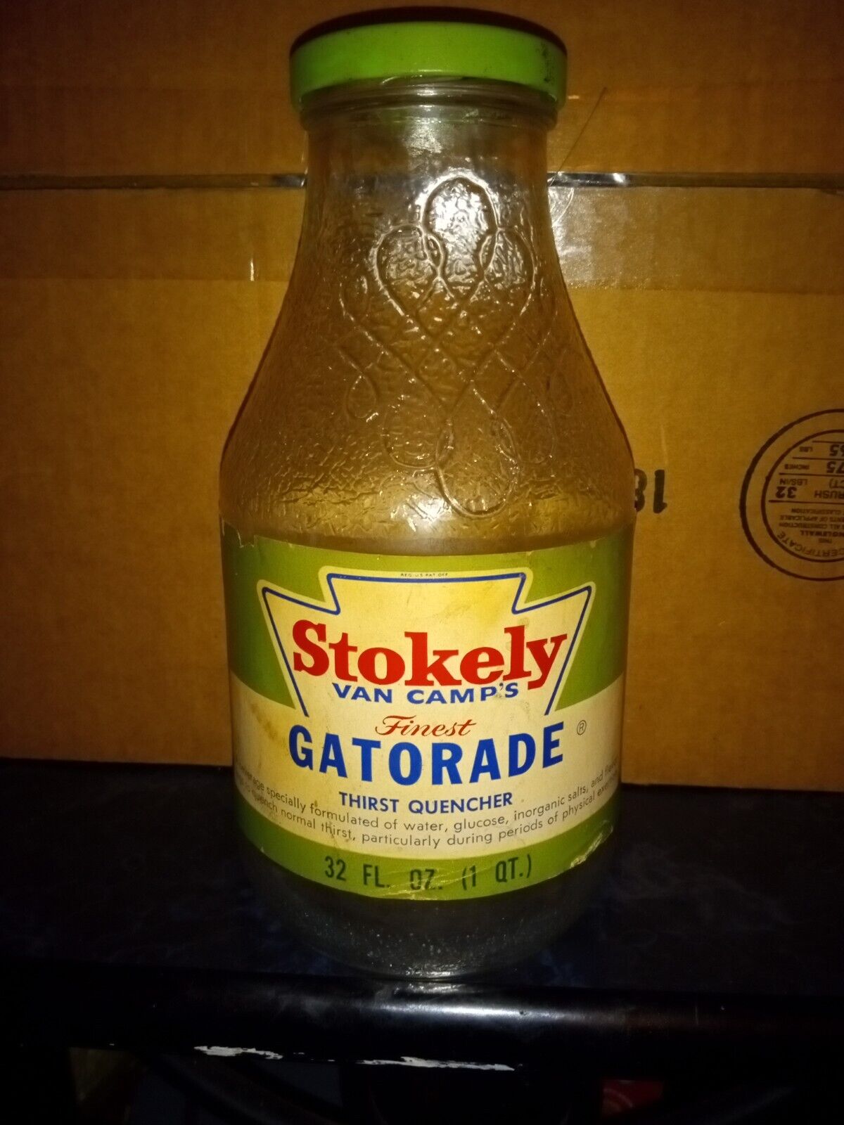 Vintage Stokely van camps first Ever Gatorade bottle from 1968. Holy grail 🏆