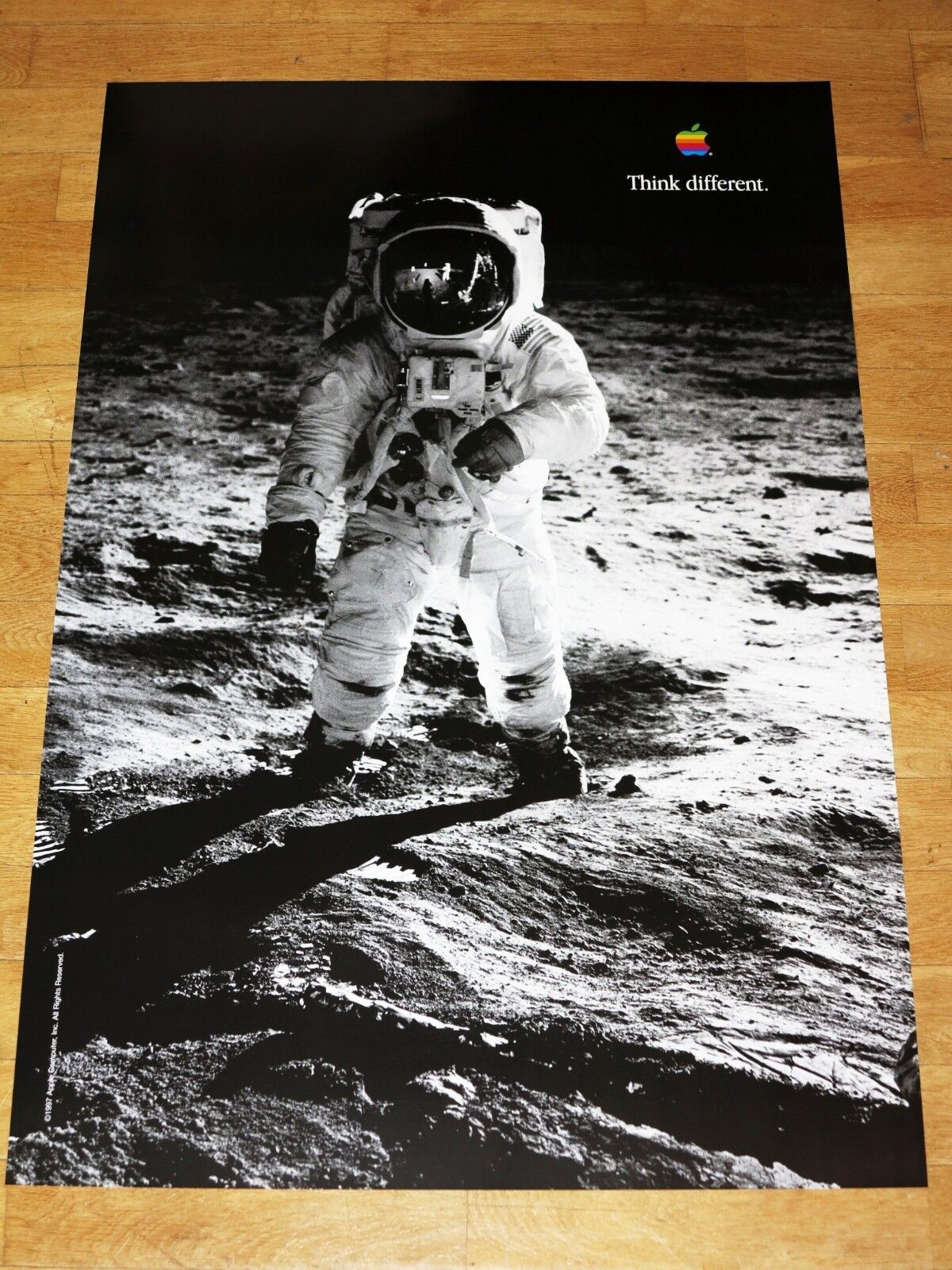 APPLE THINK DIFFERENT POSTER - BUZZ ALDRIN / 24 x 36 by STEVE JOBS 91 x 61 cm