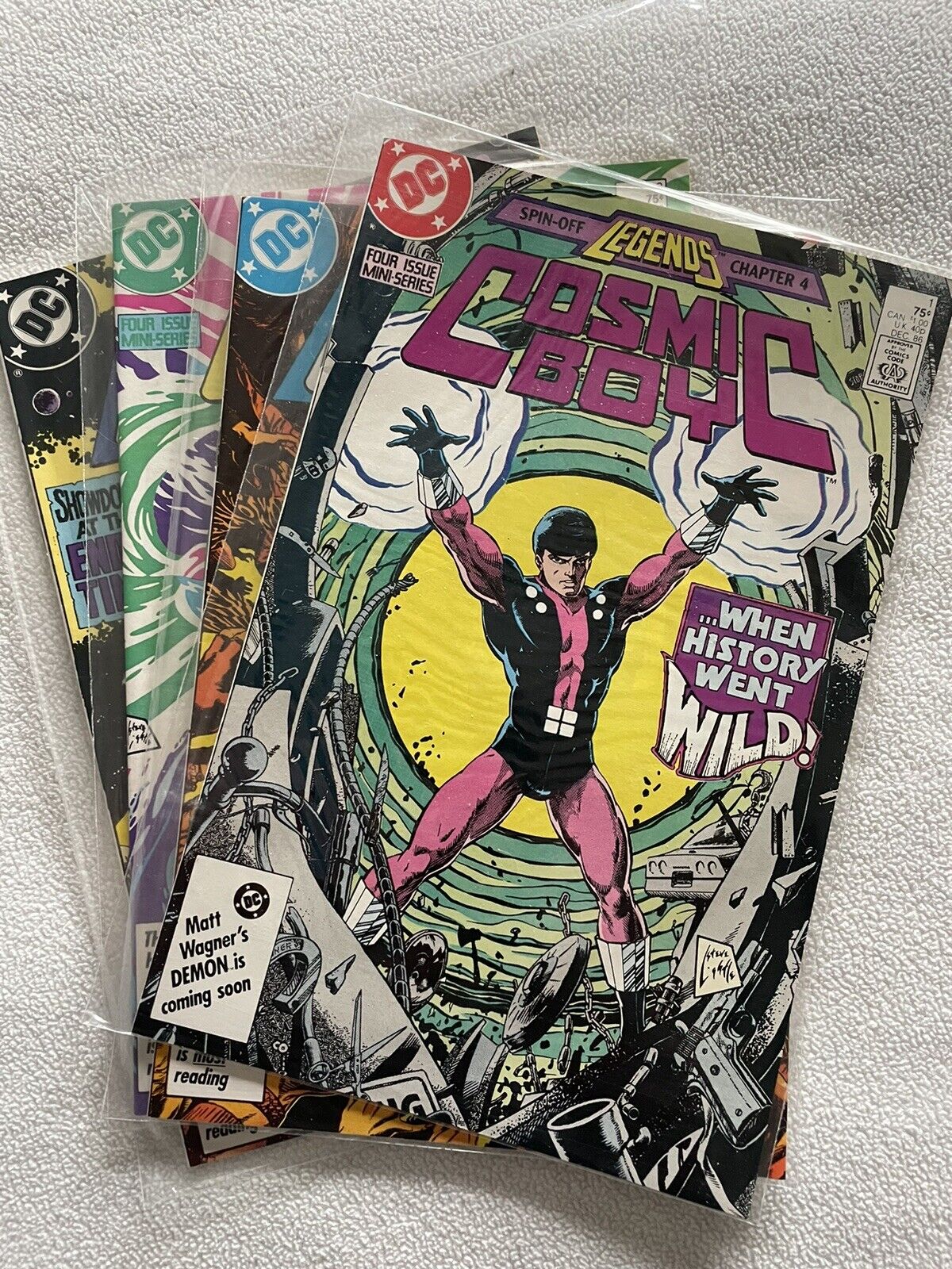 Cosmic Boy (DC, 1986) #1,2,3,4 VF