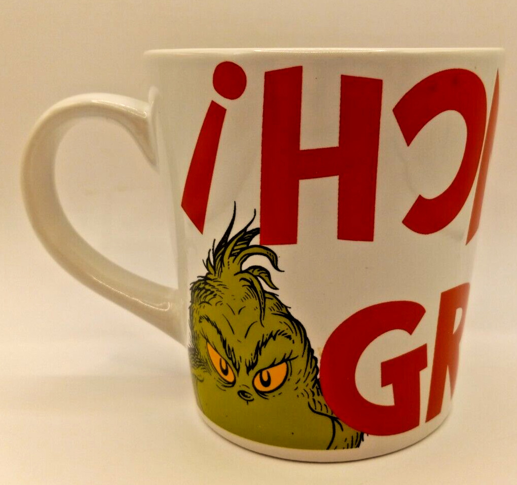 Dr. Seuss The Grinch Spell Out Upside Down Right Side Up 18oz Ceramic Mug Cup
